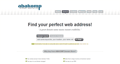Desktop Screenshot of domainorder.abakomp.dk